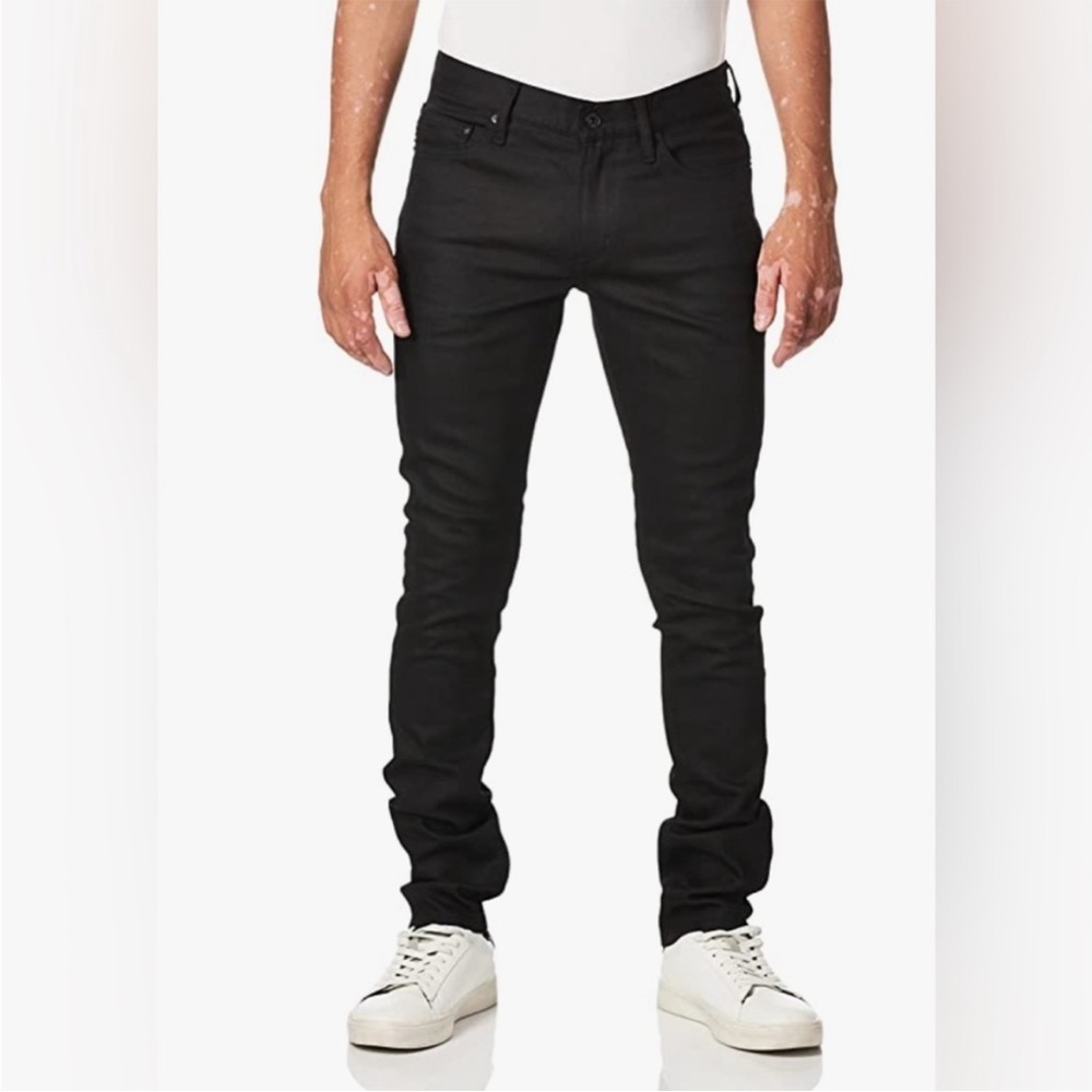 John Varvatos Wight Skinny Straight Jean in Black Size 36